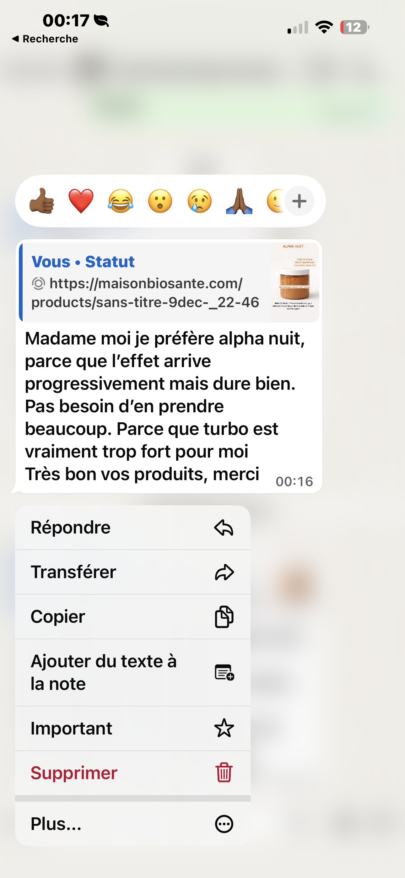 Alpha nuit (Bandero) - aphrodisiaque pour homme