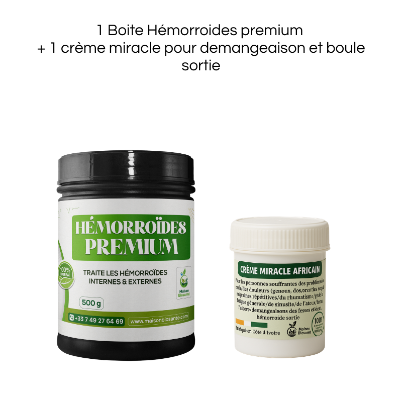 Traitement Hémorroïdes Premium : Traite les hémorroïdes internes & externes