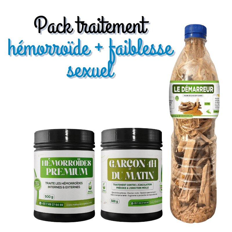 Pack qui traite hémorroïdes + faiblesse sexuel