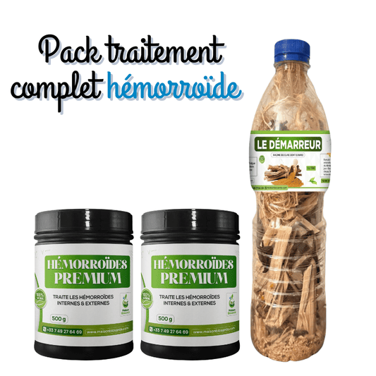 Pack complet hémorroïdes internes & externes