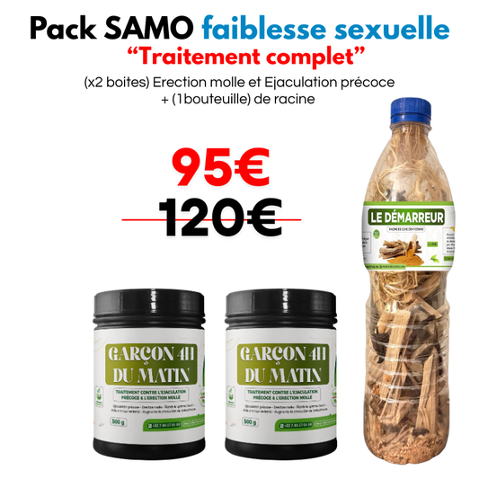 Pack SAMO _ Traitement complet faiblesse sexuelle
