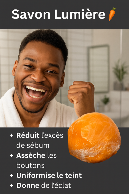 Savon lumière - corrige les imperfections du visage