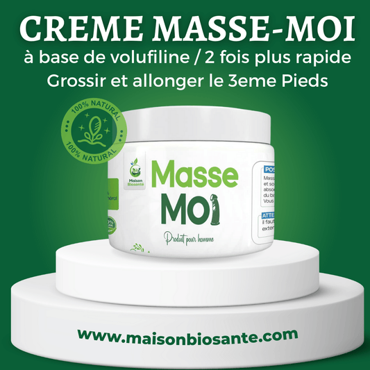 Crème Masse-Moi /AGRANDISSEMENT GÉNITAL DE L'HOMME 100% BIO
