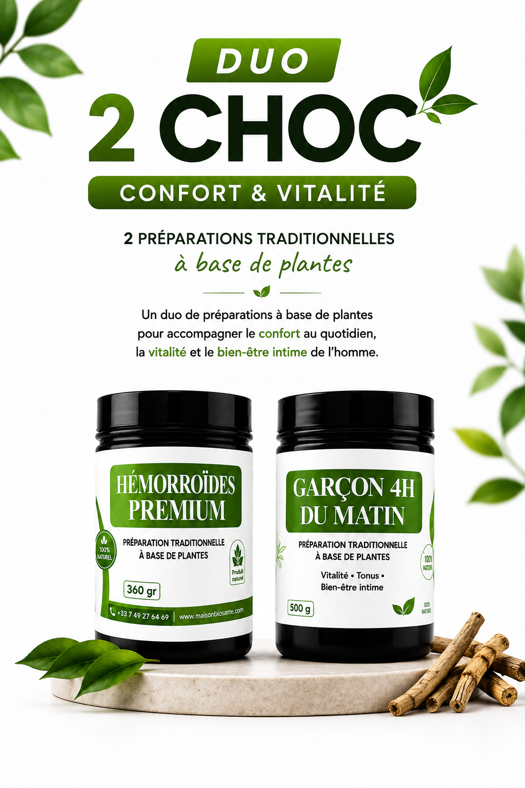 DUO 2 CHOC : hémorroïdes & faiblesse