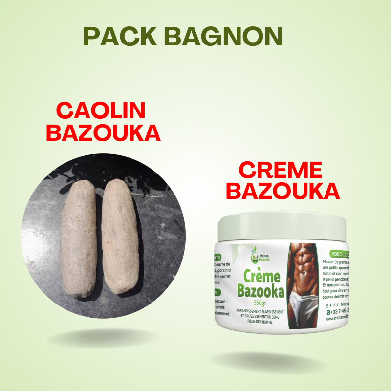 CAOLIN BAZOUKA AGRANDISSEMENT GÉNITAL DE L'HOMME 100% BIO