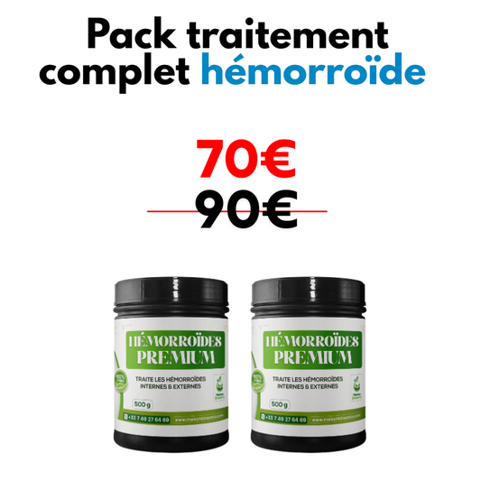 Pack complet hémorroïdes internes & externes