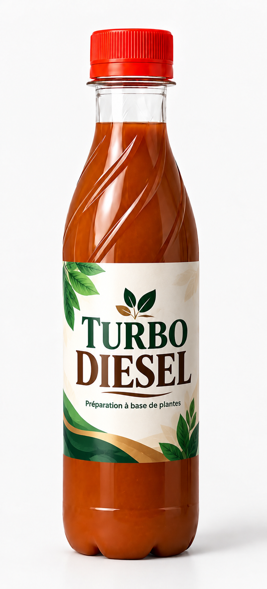 Turbo Diesel et Kerozen plus – Boisson Traditionnelle Énergisante & Tonifiante – Petit Cola, Moringa, hysope, Hibiscus