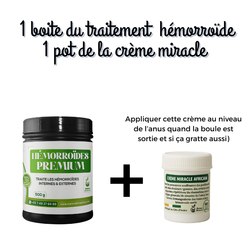Traitement Hémorroïdes Premium : Traite les hémorroïdes internes & externes