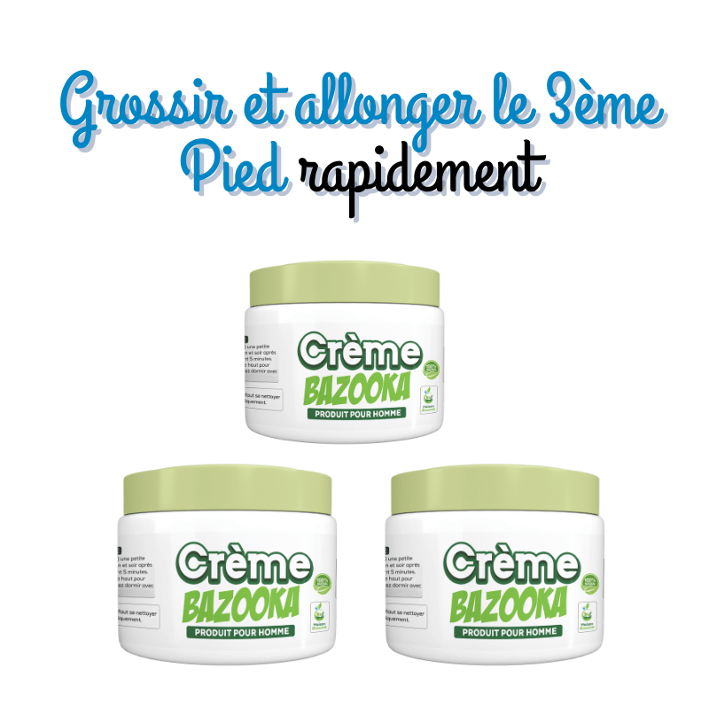 Lot de 3 crèmes Bazouka