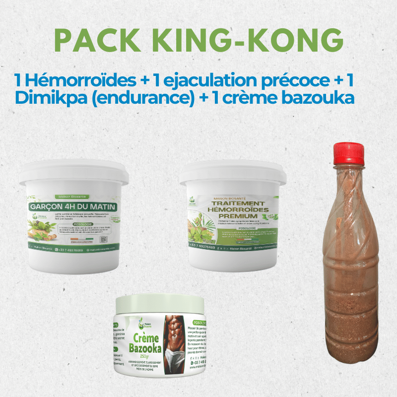 Pack King-Kong : un mélange de tous nos meilleurs produits hommes